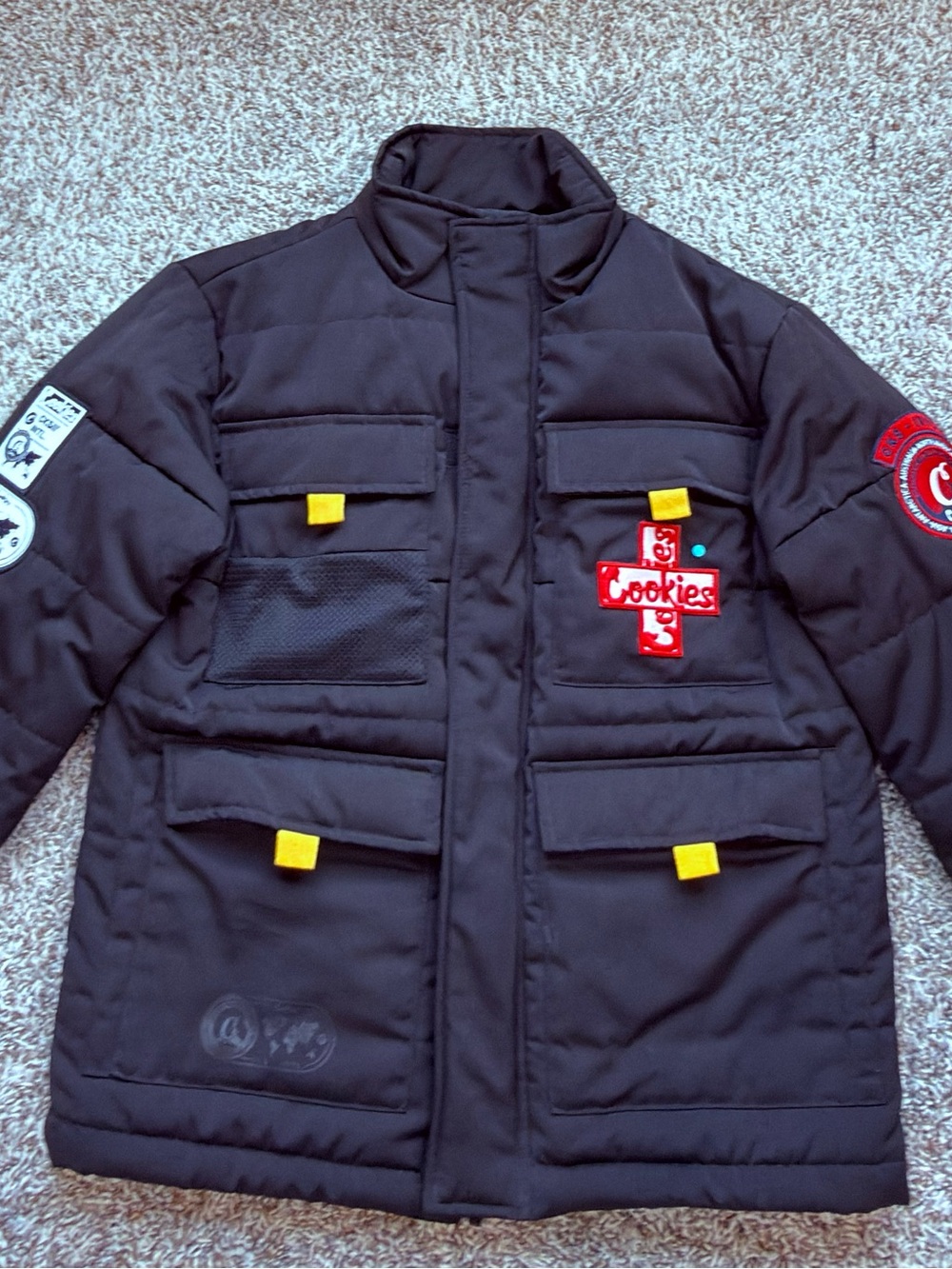 Cookies Black Quilted Jacket - Style
Utility / Streetwear - Size S (Like New!)